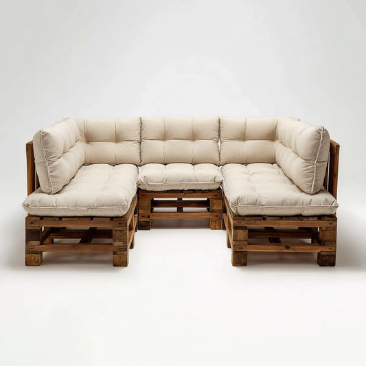 Sofa ogrodowa, Zestaw 3- osobowy z drewna sosnowego wykonanego z litego drewna sosnowego prostokątnego 240 x 80 x 70 cm