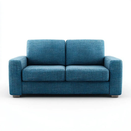Sofa 2 Niebieskie postawy 160 x 85 cm w prostokątnym poliestrze, 160 x 85 x 85 cm